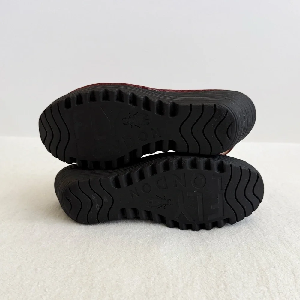 Fly London Multicolor Elastic Strap Wedge Sandals - Picture 8 of 8